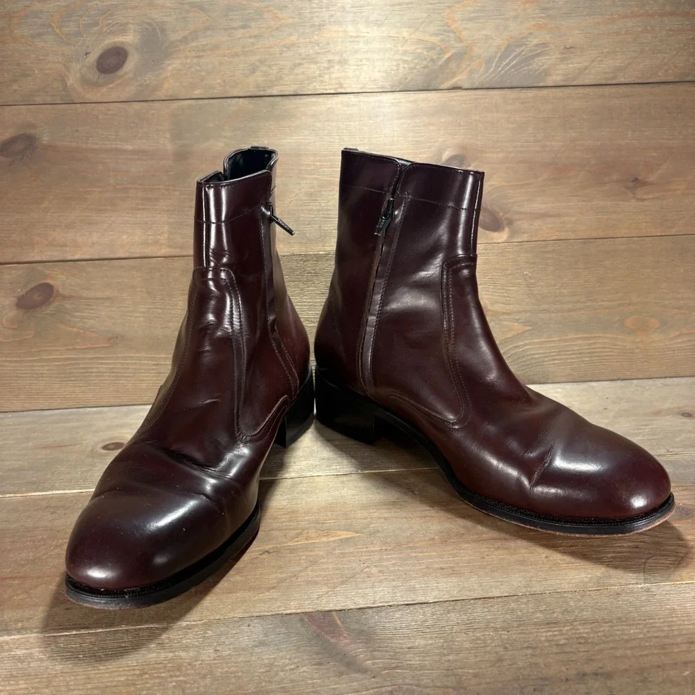 Florsheim Imperial Mens size 9.5 wide EEE shoes brown Leather Dress Boots